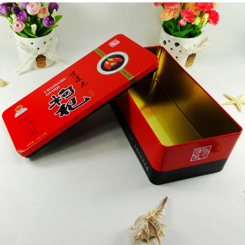 东莞铁皮盒订做工厂供应东北杏干东北土特产包装铁盒图片
